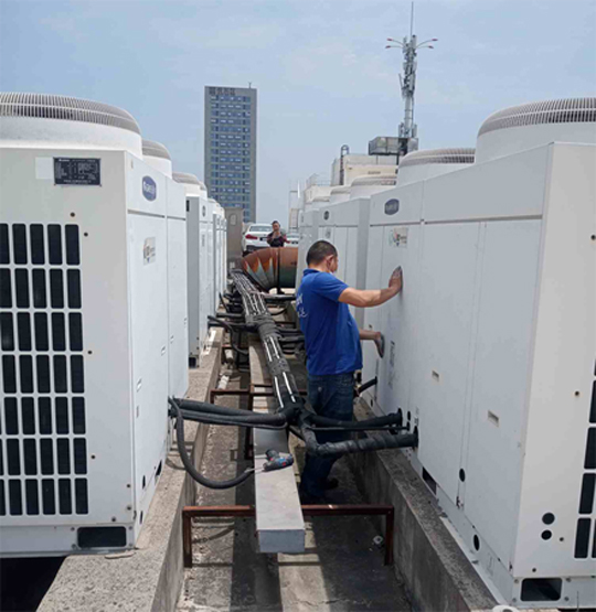 福绵中央空调制热和不制冷系统维修方法